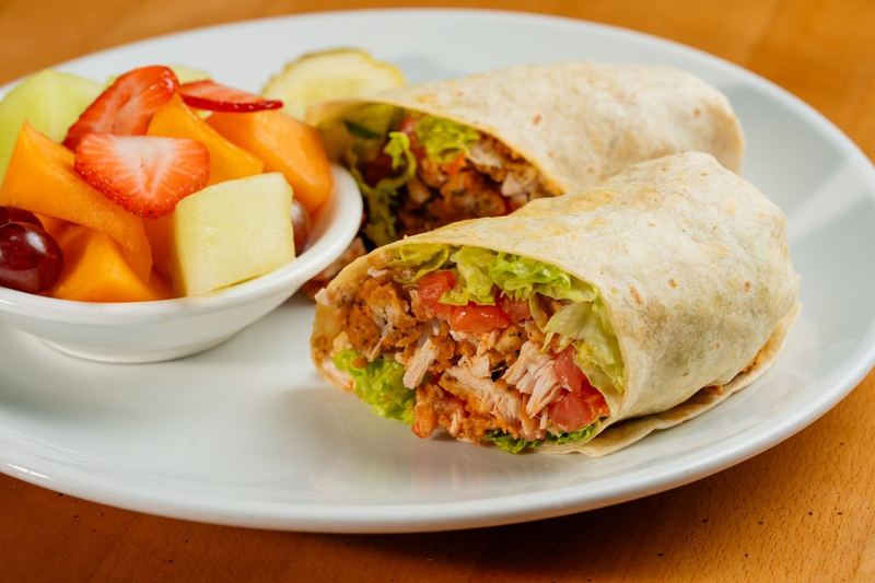 Buffalo Chicken Wrap as served at Sunview Cafe Anna
