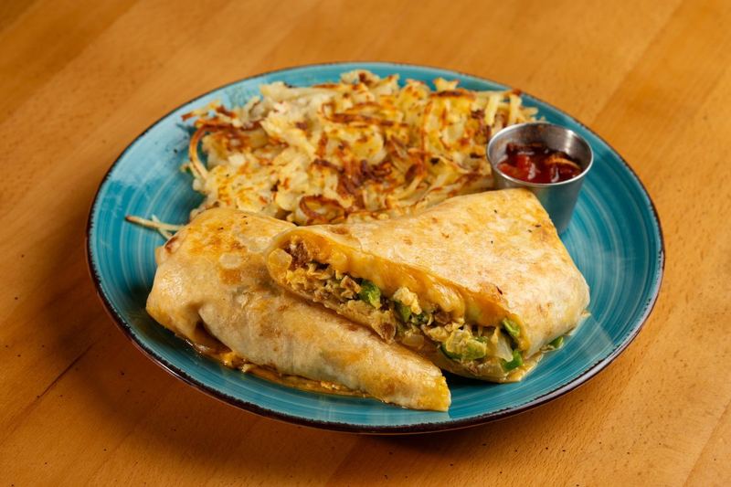 Breakfast Burrito as served at Sunview Cafe Anna