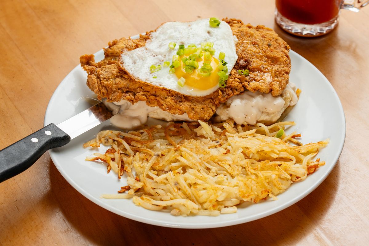Fried Chicken Biscuits as served at Sunview Cafe Anna