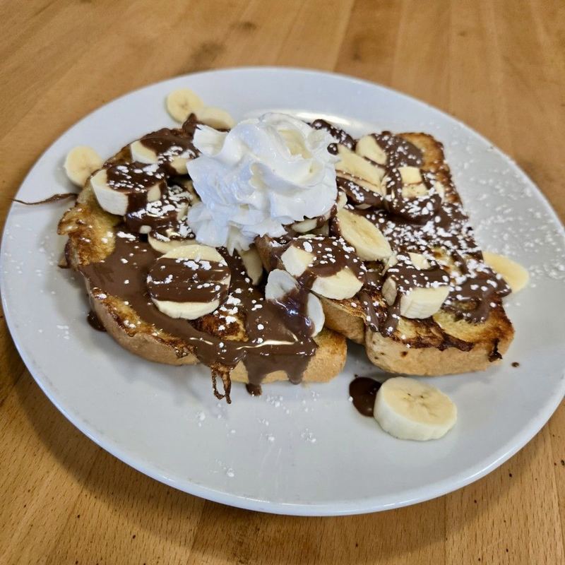 Banana Nutella French Toast as served at Sunview Cafe Anna