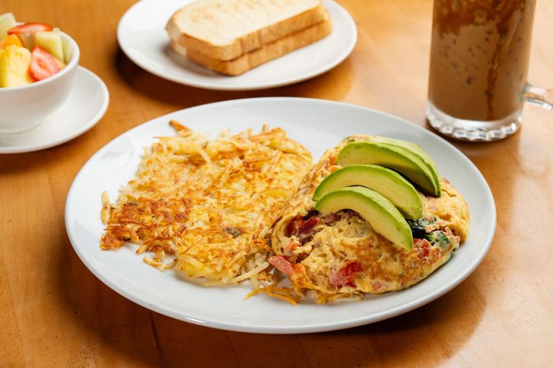 Bacado Omelet as served at Sunview Cafe Anna